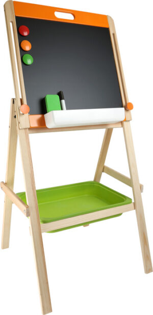 Tableau Écolier Sur Pieds Évolutif 2-en-1 (Craie & Magnétique)