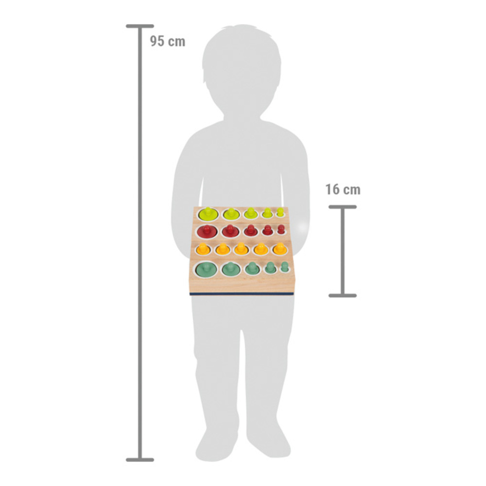 Set de 4 Blocs de Cylindres de Tri - Méthode Montessori – Image 4