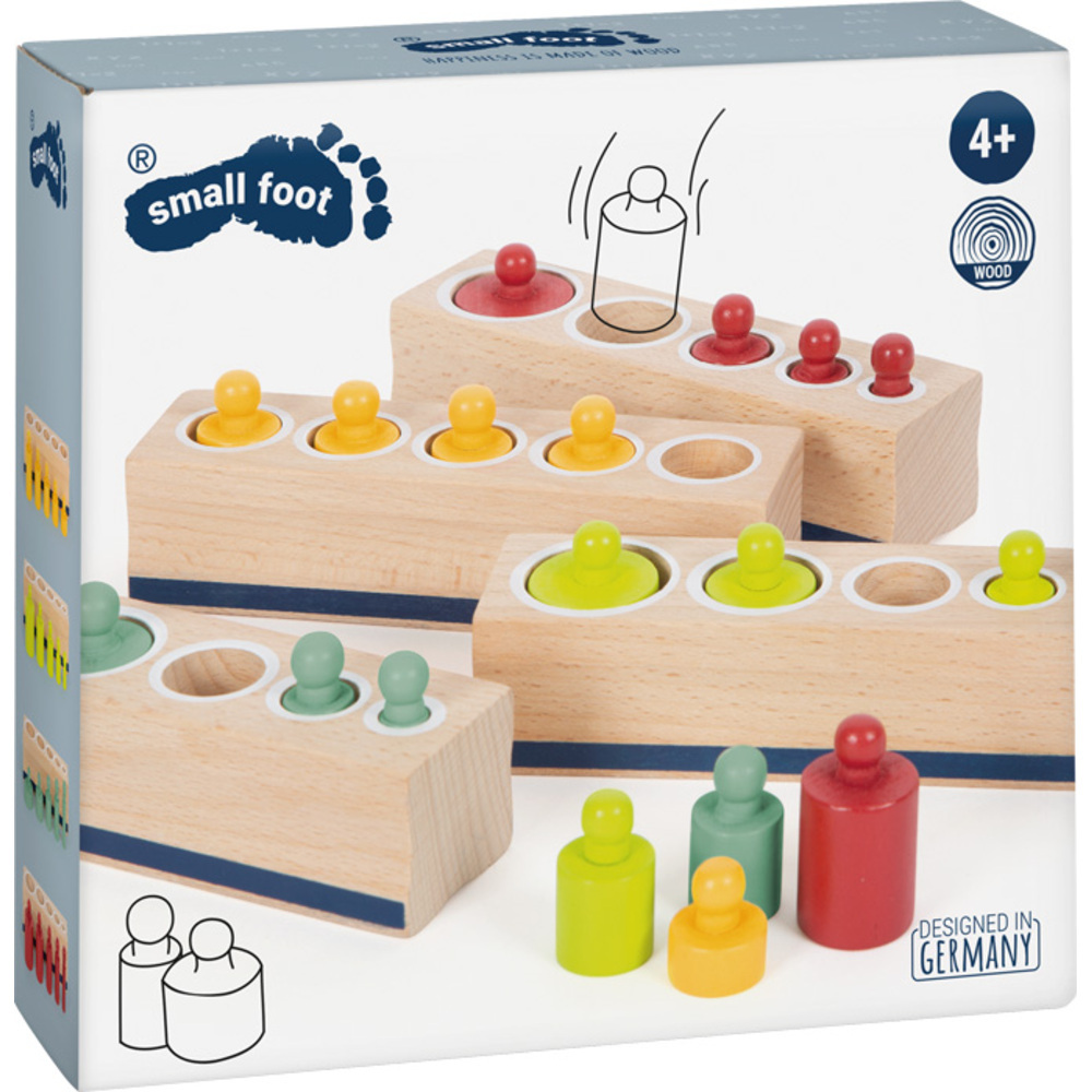 Set de 4 Blocs de Cylindres de Tri - Méthode Montessori – Image 5