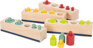 Set de 4 Blocs de Cylindres de Tri - Méthode Montessori