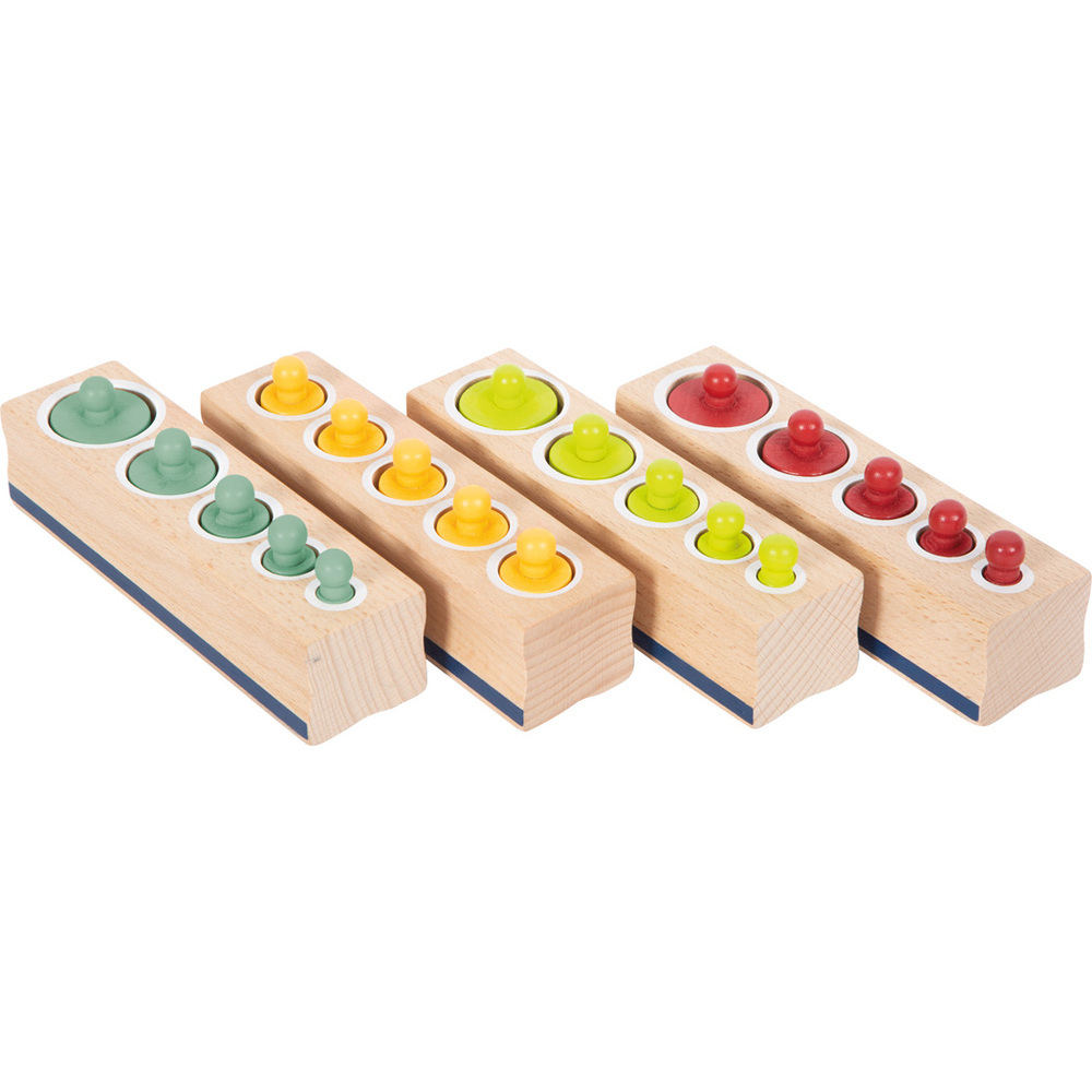 Set de 4 Blocs de Cylindres de Tri - Méthode Montessori – Image 2