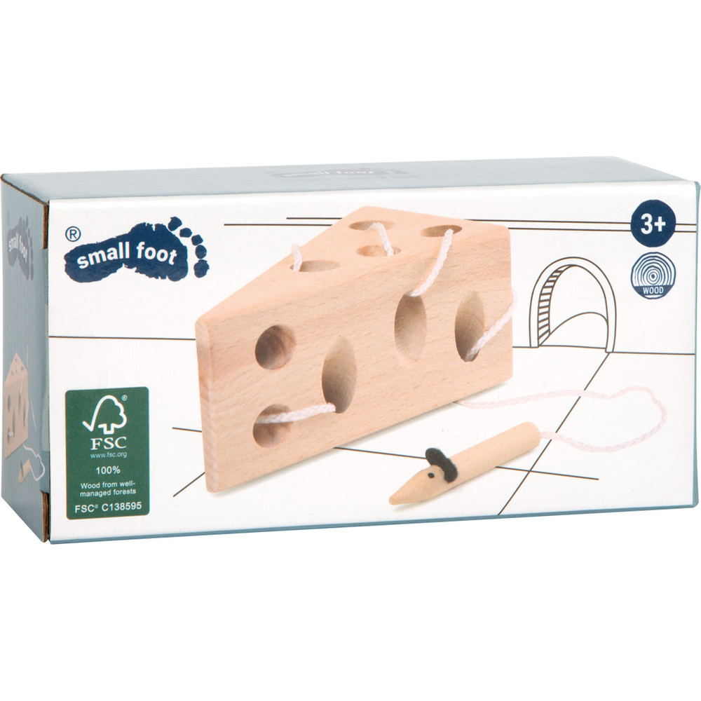 Jeu d'Enfilage "La Souris et le Fromage" - Bois de Hêtre FSC® – Image 2
