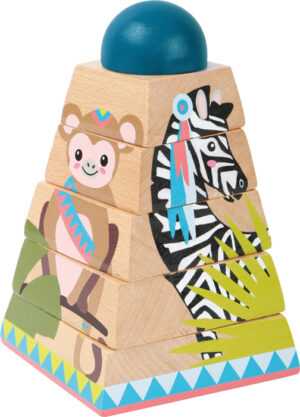 Pyramide d'Empilage Puzzle Animaux