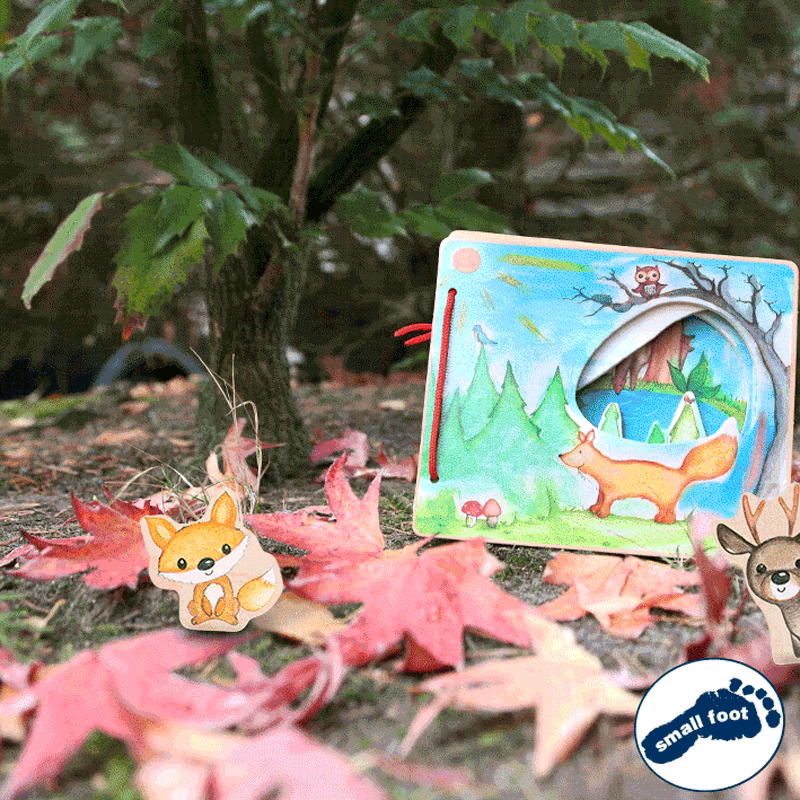 Livre d'Éveil Interactif en Bois - La Forêt et ses Animaux – Image 6