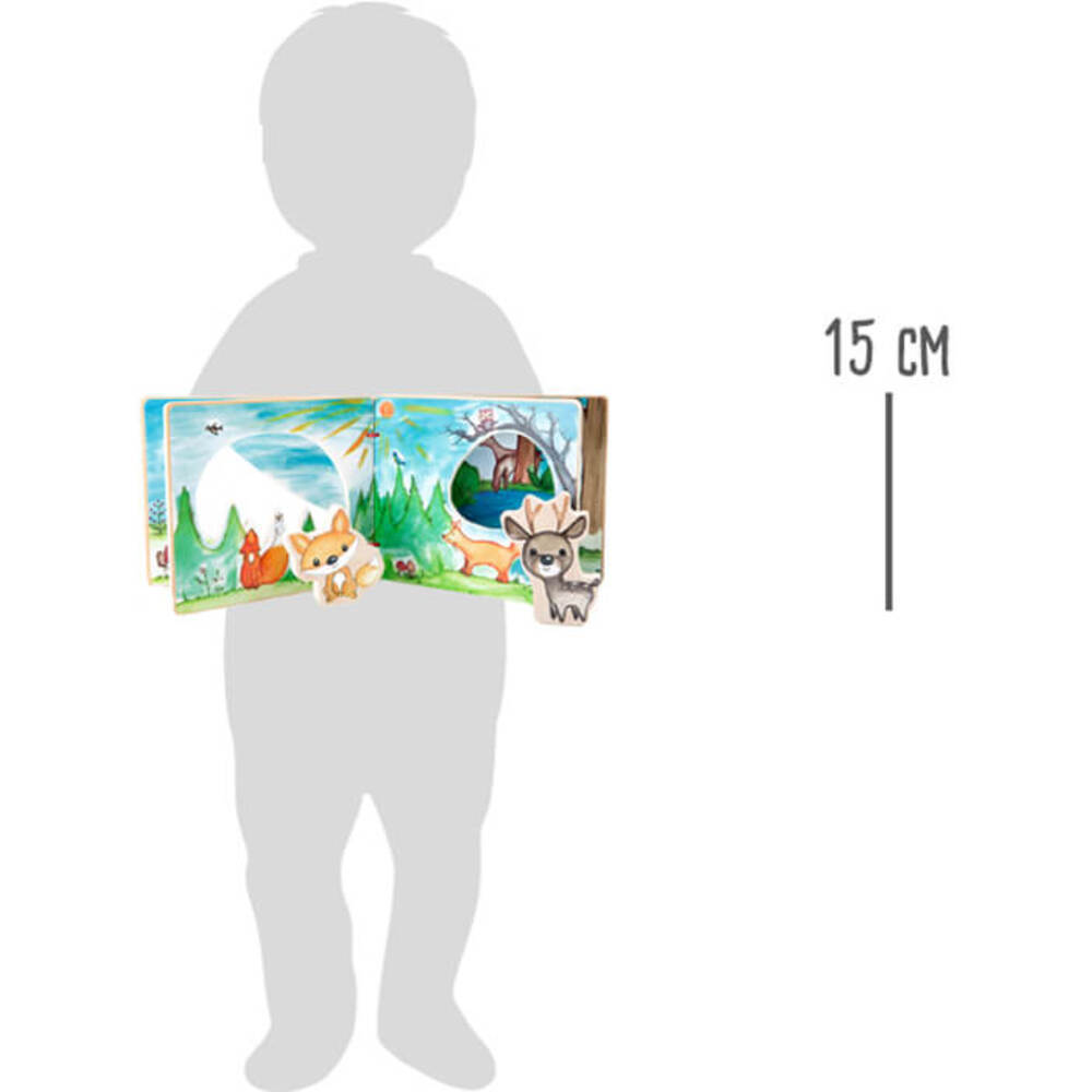 Livre d'Éveil Interactif en Bois - La Forêt et ses Animaux – Image 7