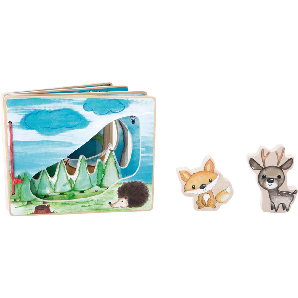 Livre d'Éveil Interactif en Bois - La Forêt et ses Animaux – Image 3