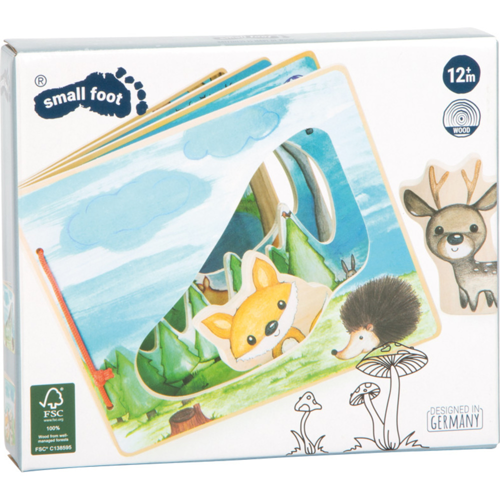 Livre d'Éveil Interactif en Bois - La Forêt et ses Animaux – Image 8