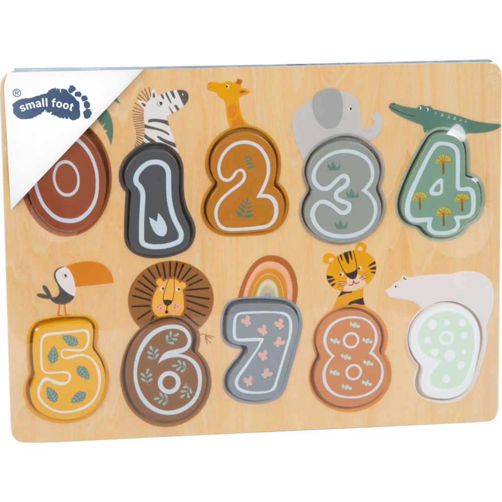 Puzzle d'Encastrement Chiffres & Safari - Bois – Image 5