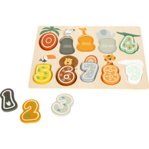 Puzzle d'Encastrement Chiffres & Safari - Bois