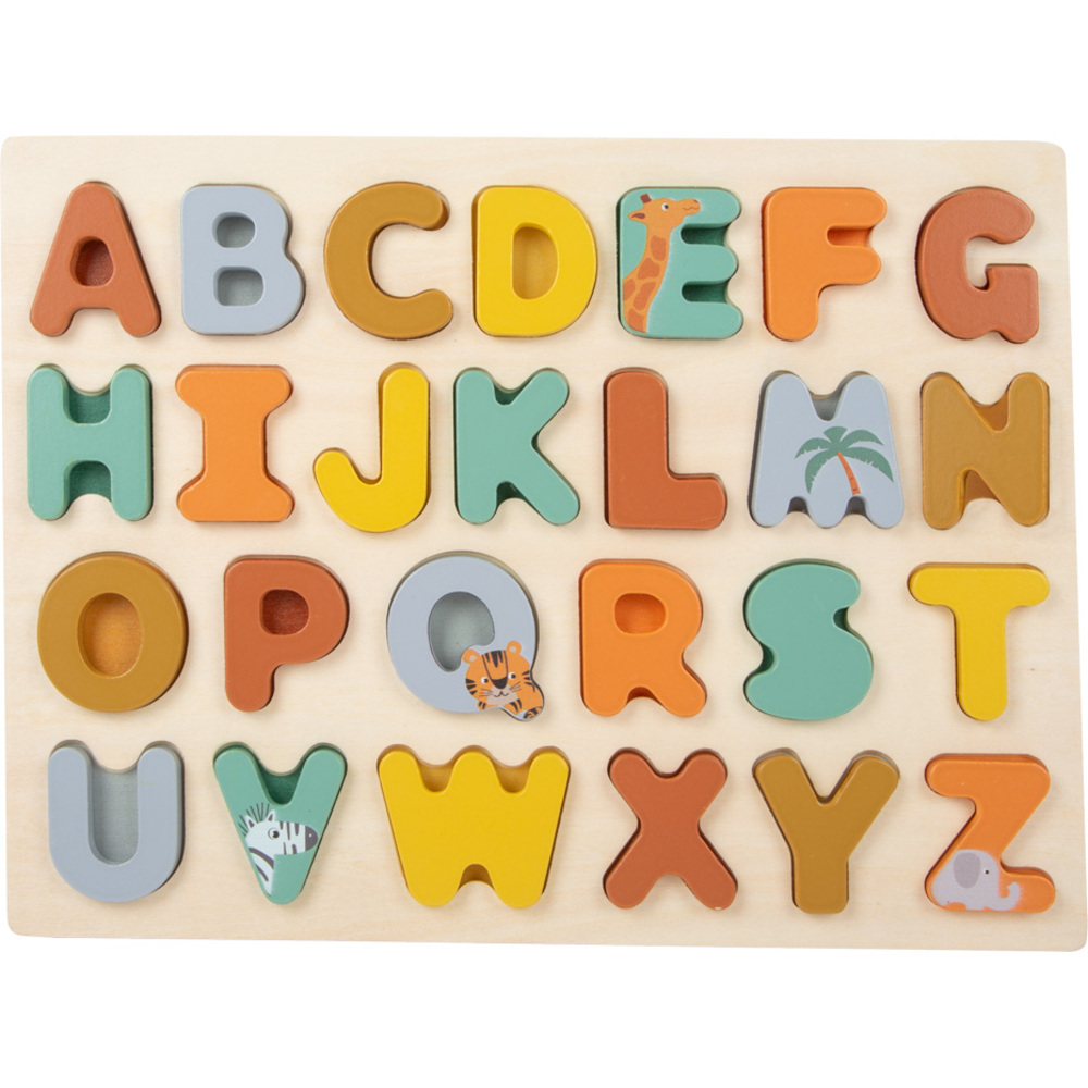 Puzzle d'Encastrement Alphabet "Safari" - Lettres en Relief – Image 2