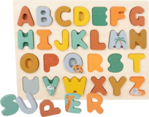 Puzzle d'Encastrement Alphabet "Safari" - Lettres en Relief