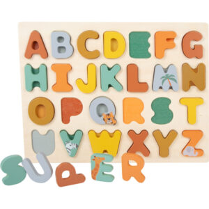 Puzzle d'Encastrement Alphabet "Safari" - Lettres en Relief