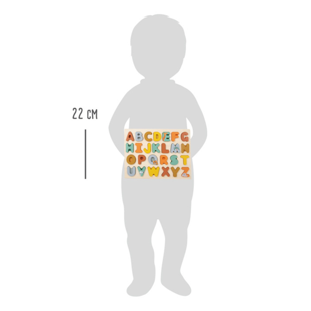 Puzzle d'Encastrement Alphabet "Safari" - Lettres en Relief – Image 4