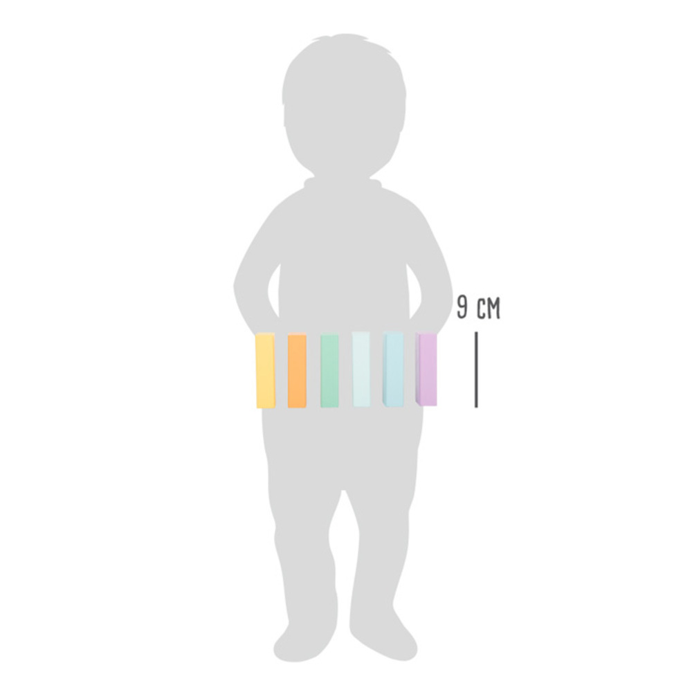 Set de 50 Blocs de Construction en Bois - Collection Pastel – Image 4