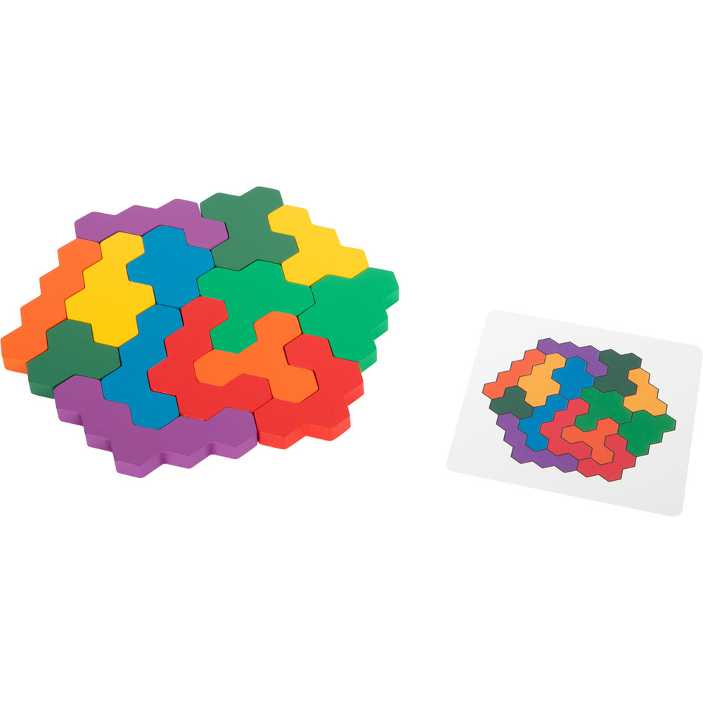 Puzzle Hexagonal de Logique et Géométrie - Coffret Bois – Image 2