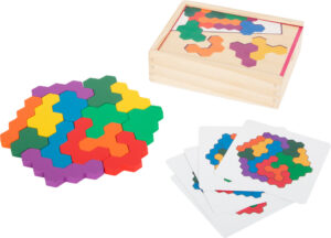 Puzzle Hexagonal de Logique et Géométrie - Coffret Bois