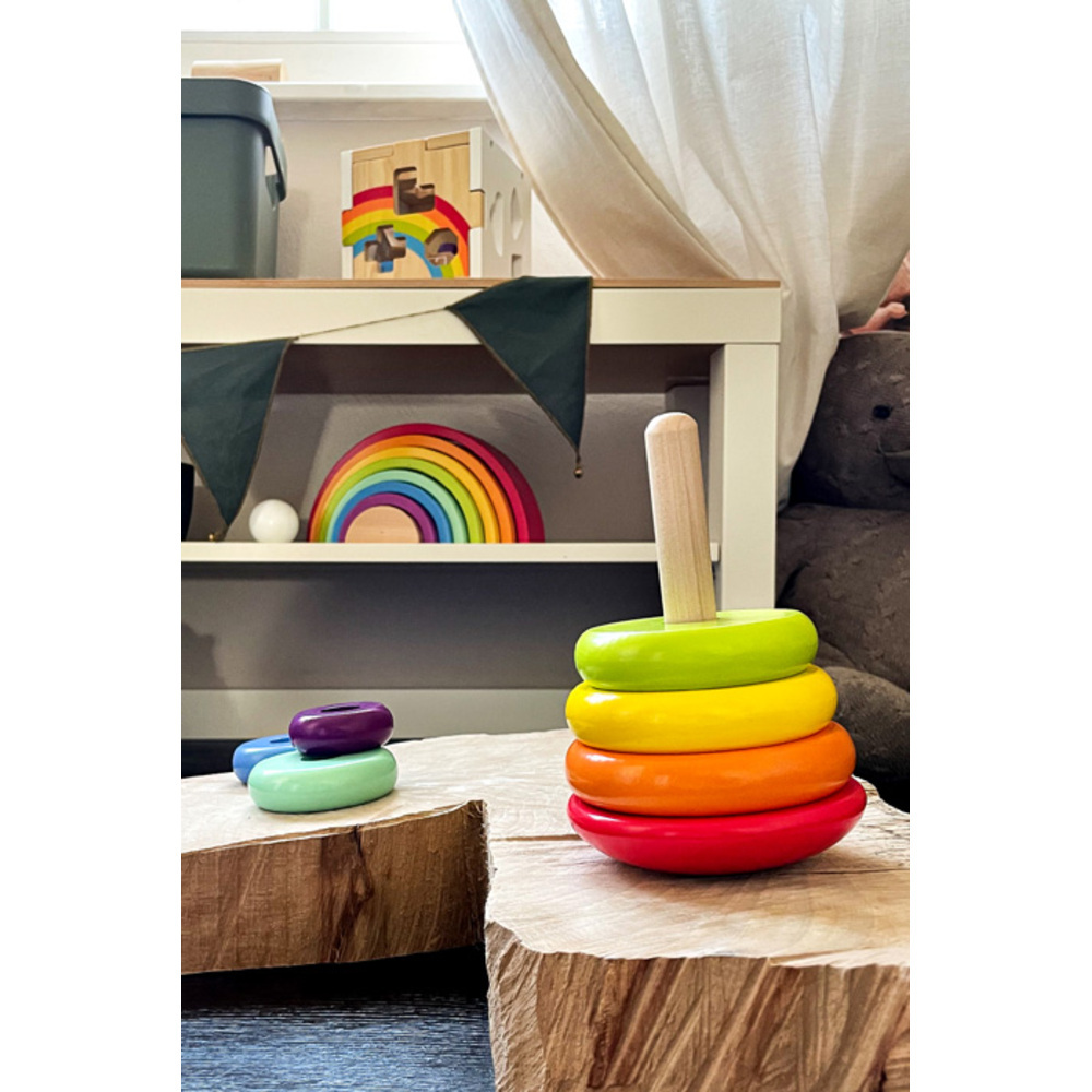 Tour à Empiler "Culbuto" Arc-en-Ciel - Sécurité Renforcée – Image 3