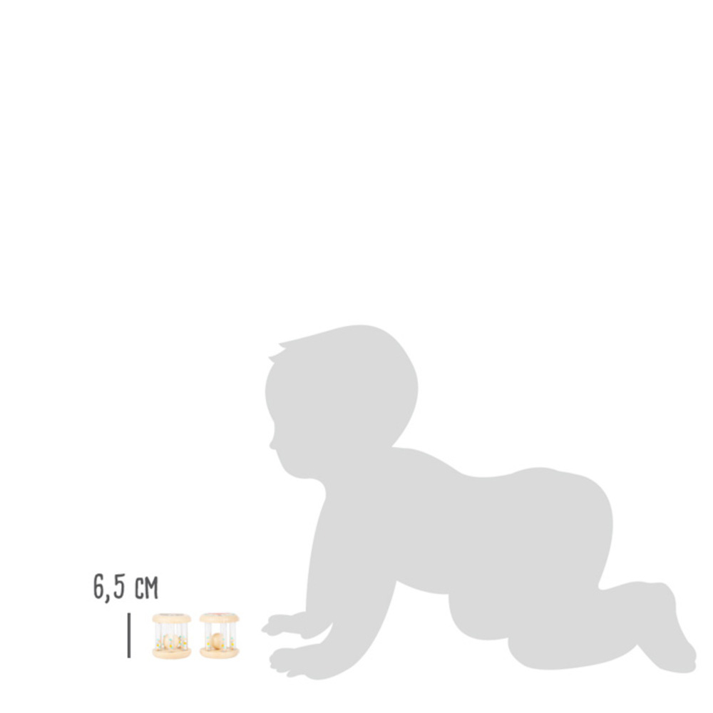 Lot de 2 Hochets d'Éveil Sonores en Bois - Ours et Renard – Image 5