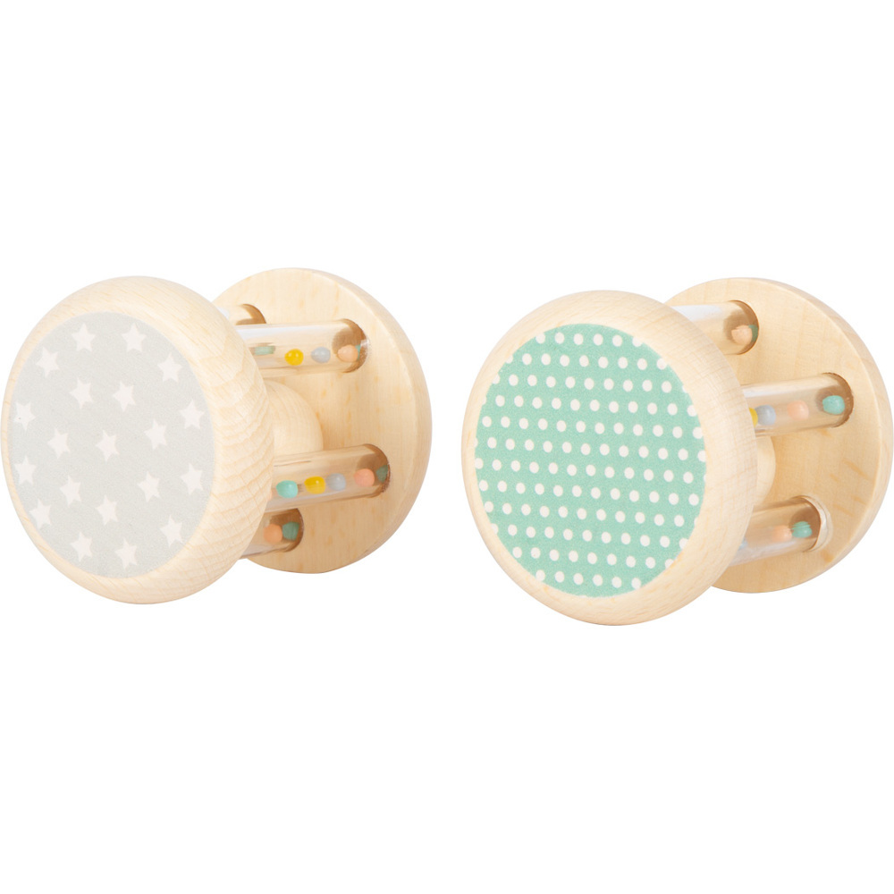 Lot de 2 Hochets d'Éveil Sonores en Bois - Ours et Renard – Image 3