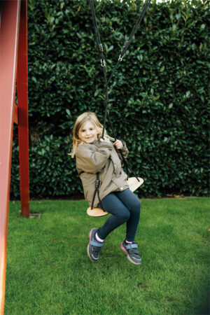 Balançoire en Bois Massif "Black Line" (Assise Large)