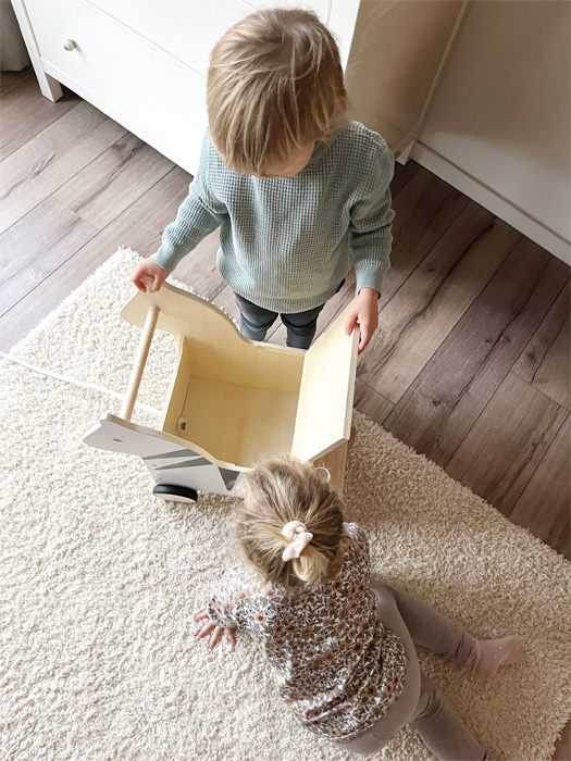 Coffre à Jouets Porteur "Zèbre" - Gamme Wildlife – Image 2