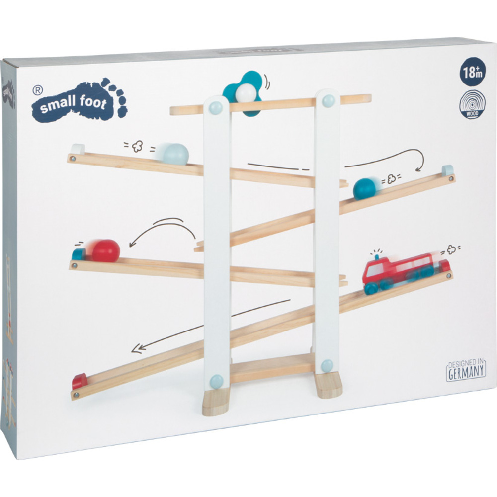 Grand Circuit à Boules XL en Bois - 4 Rampes & Véhicules – Image 5