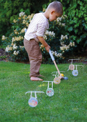 Jeu de Croquet en Bois "Garden Buddies" (2 Joueurs)