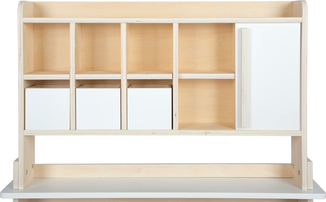 Grande Boutique Marchande en Bois Naturel et Blanc – Image 4