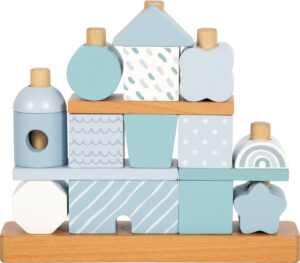 Maison d'Éveil à Empiler et Encastrer - Collection Pastel Bleu