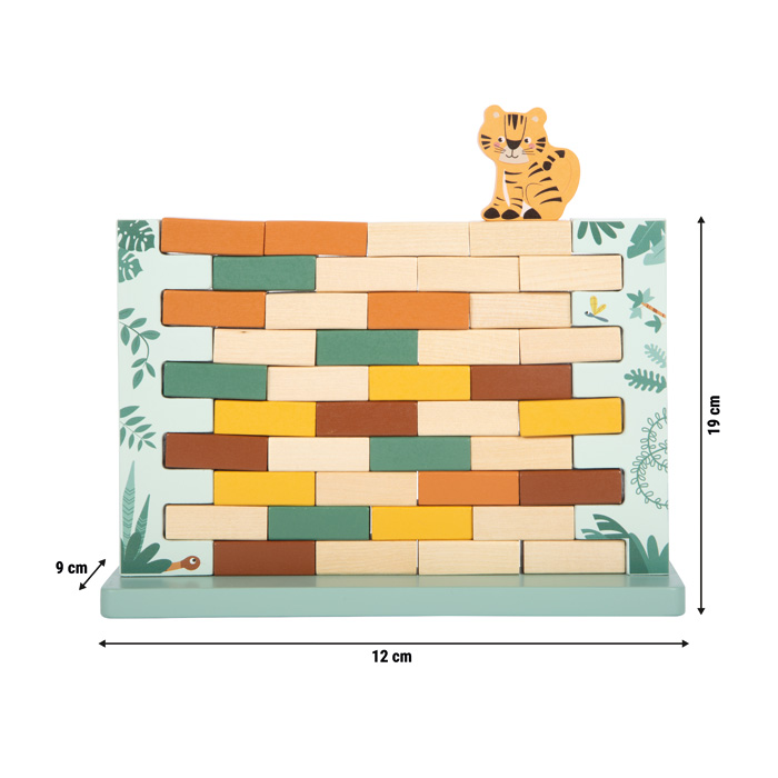 Titre : Jeu d'Adresse "Mur Bancal Safari" - Bois FSC® – Image 6