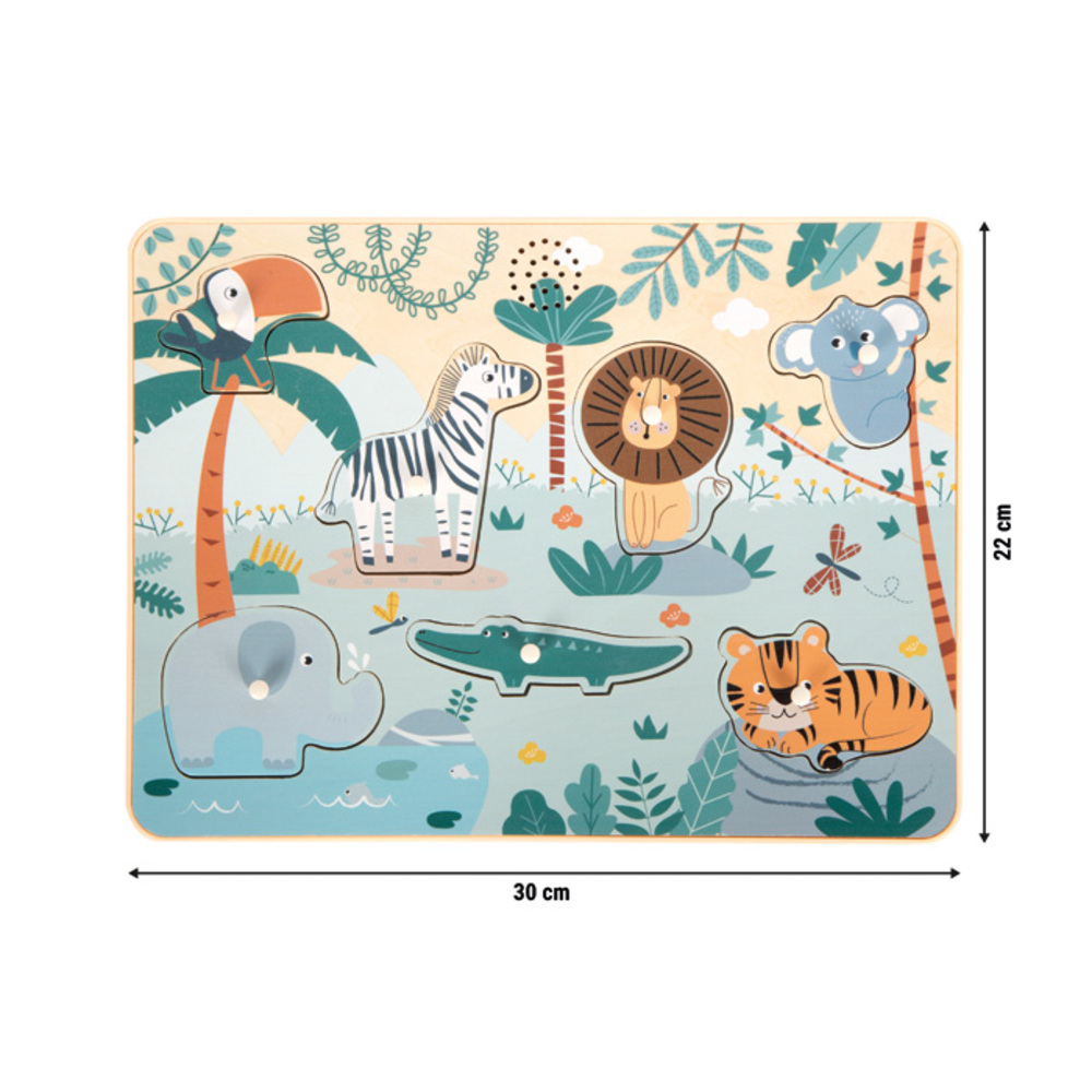 Puzzle Sonore d'Encastrement "Safari" - Bois FSC® – Image 5
