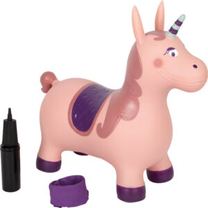 Licorne Sauteuse Gonflable avec Pompe et Foulard