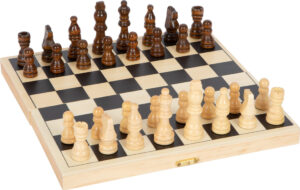Jeu d'Échecs Classique en Bois - Format Voyage Pliable