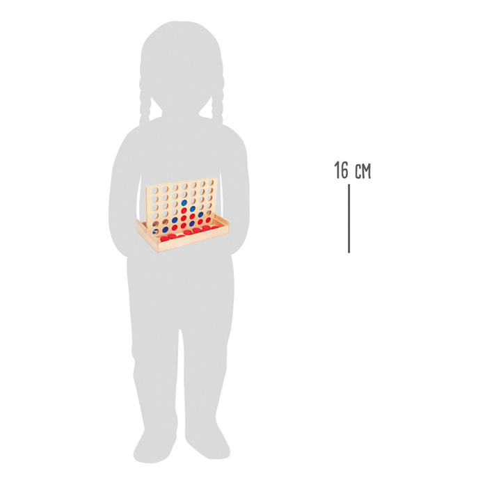 Jeu de Stratégie "4 en Ligne" en Bois - Format Voyage – Image 4