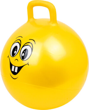 Balle Sauteuse "Smiley" Jaune avec Poignée (Ø 45 cm)